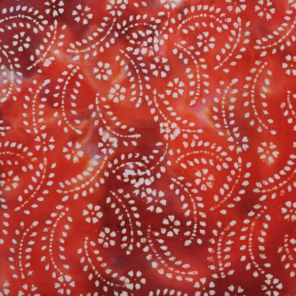 Batik Cotton - Barbados Red